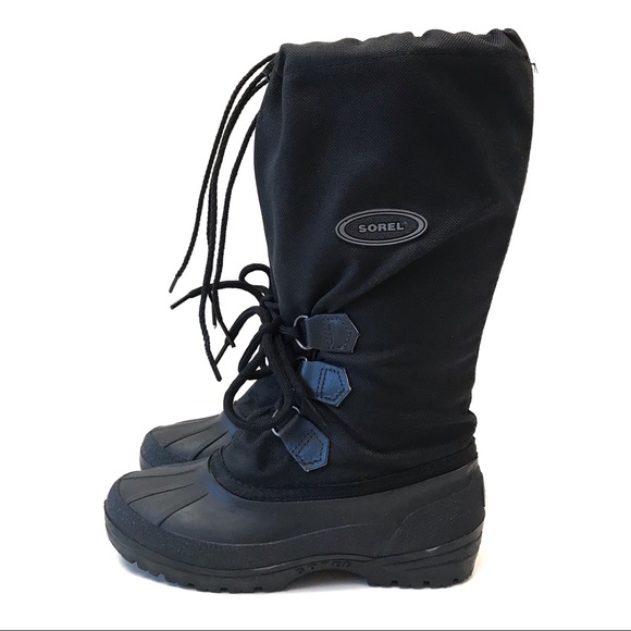 Sorel snowlion black winter / snow tall boots size 6 - Picture 1 of 10